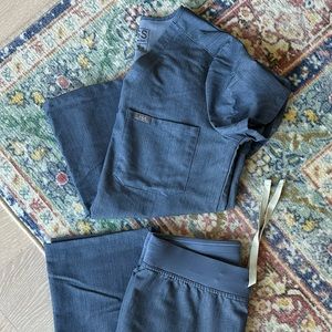 Figs Scrub Denim Set